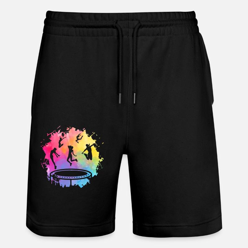 Trampolin - Stanley/Stella Unisex Bio Joggingshorts Trainer  - Schwarz