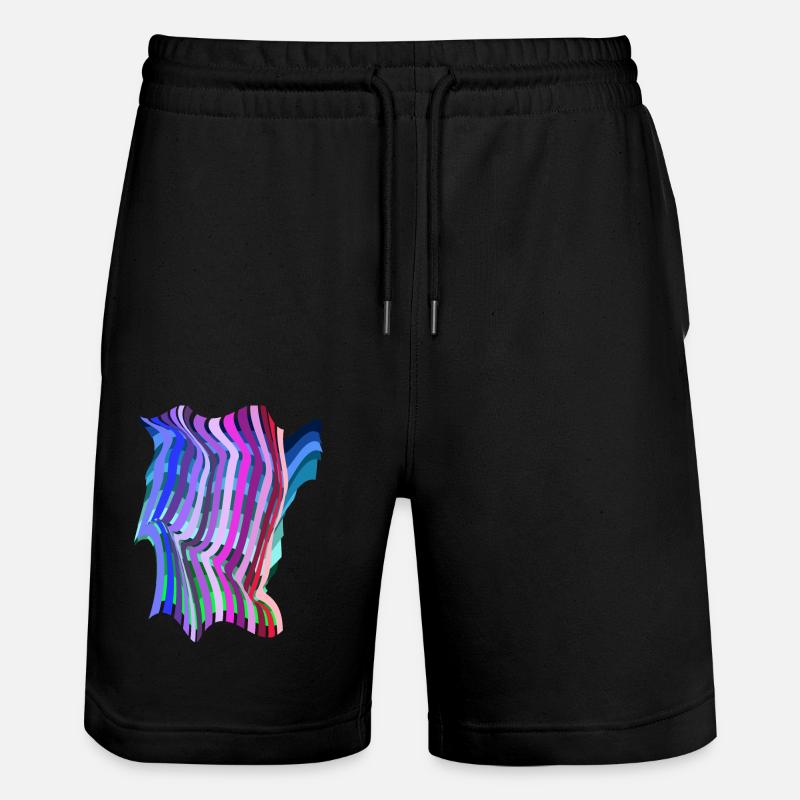 Muster - Stanley/Stella Unisex Bio Joggingshorts Trainer  - Schwarz