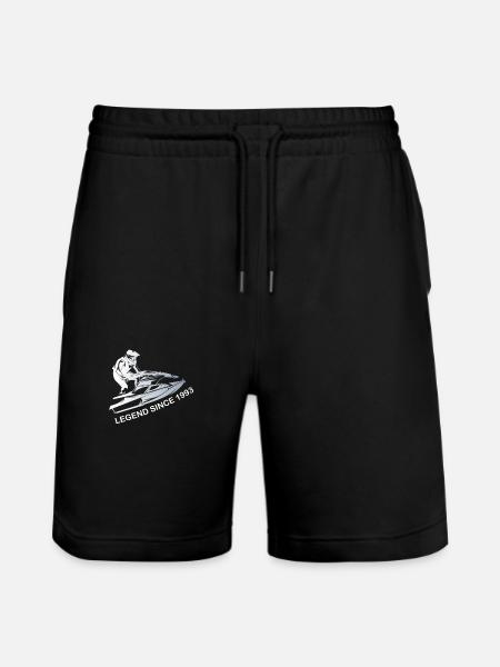 Jet Ski Legend 1993 Birthday - Stanley/Stella Trainer Unisex Organic Jogging Shorts - black