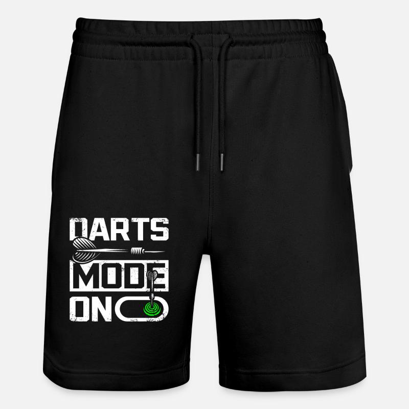 Darts mode on - Stanley/Stella Unisex Bio Joggingshorts Trainer  - Schwarz