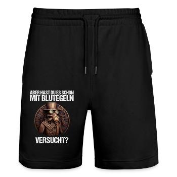 Arzt Ärztin Krankenschwester Pflegerin Medizin - Stanley/Stella Unisex Bio Joggingshorts Trainer  - Schwarz - Vorne - Nik (191cm) & Marisol (170cm)