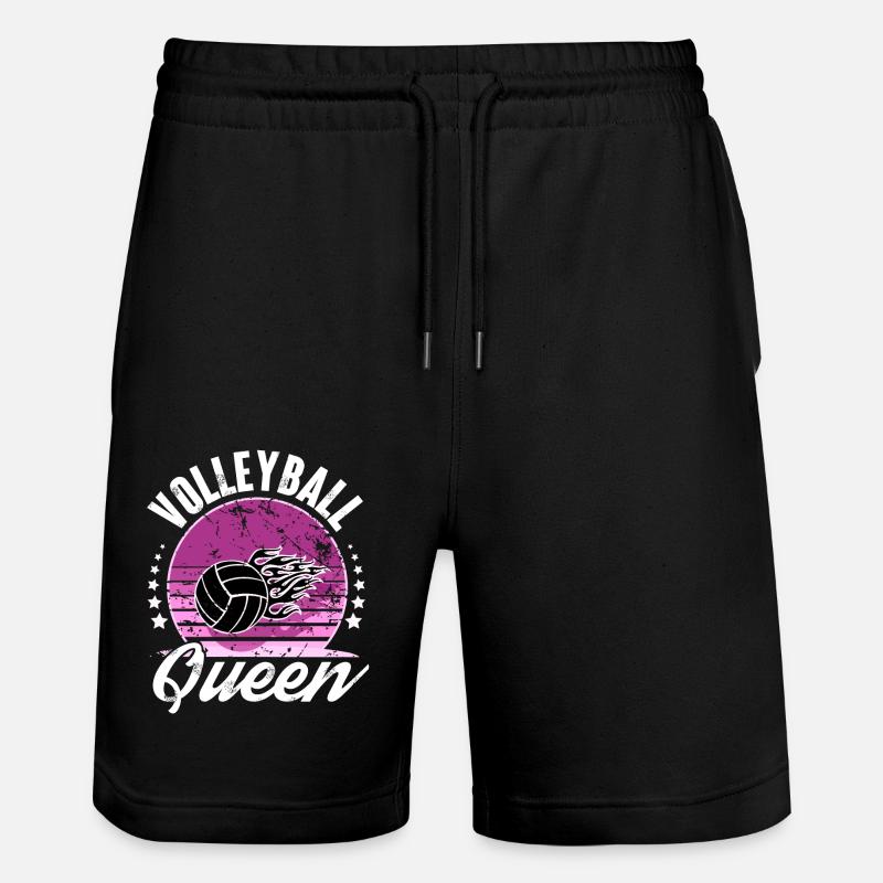 Volley-ball - Short de jogging bio TRAINER Stanley/Stella unisexe - noir