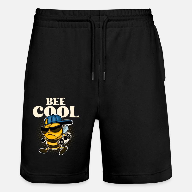 Bee Cool Biene - Stanley/Stella Trainer Unisex Organic Jogging Shorts - black