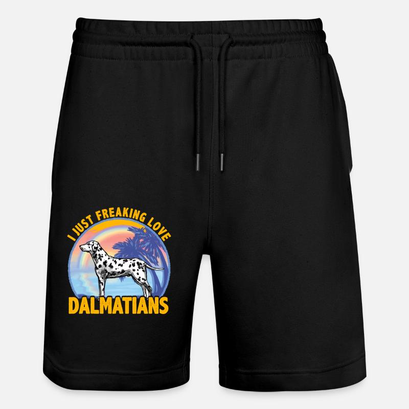 J’adore les Dalmatiens - Short de jogging bio TRAINER Stanley/Stella unisexe - noir