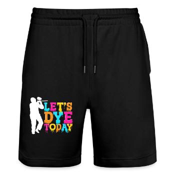 Let's Dye Today Silhouette Team Athletes - Stanley/Stella Trainer Unisex Organic Jogging Shorts - black - Front - Nik (191cm) & Marisol (170cm)