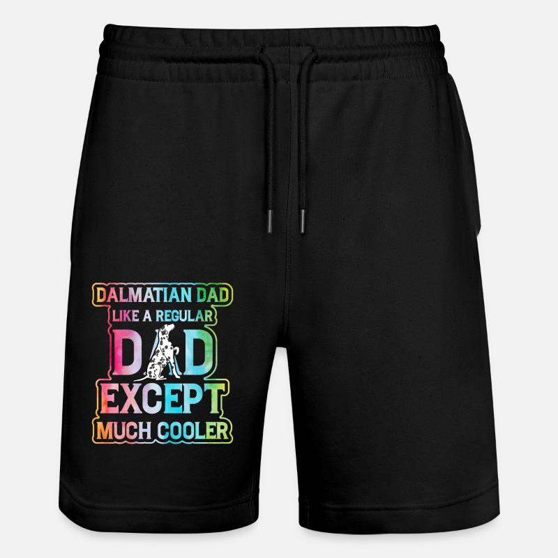 Drôle de papa dalmatien - Short de jogging bio TRAINER Stanley/Stella unisexe - noir