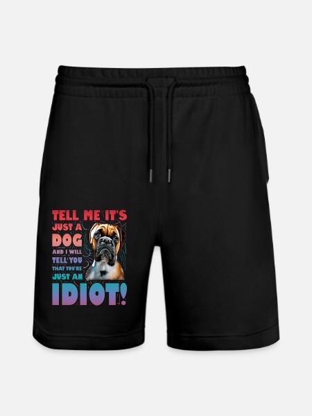 Boxer Lustiger Spruch - Stanley/Stella Unisex Bio Joggingshorts Trainer  - Schwarz