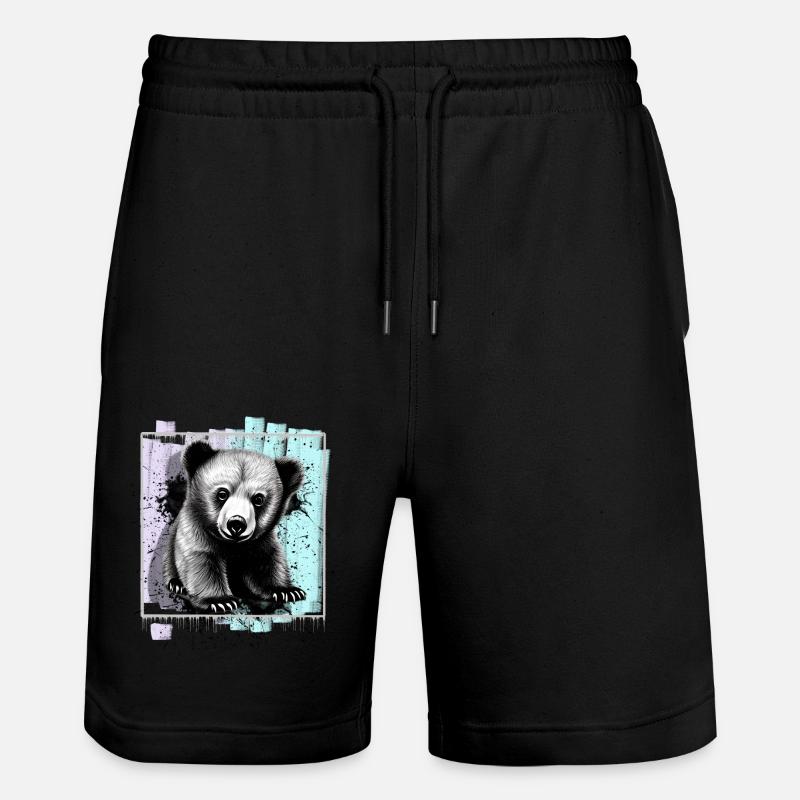 Ours - Short de jogging bio TRAINER Stanley/Stella unisexe - noir