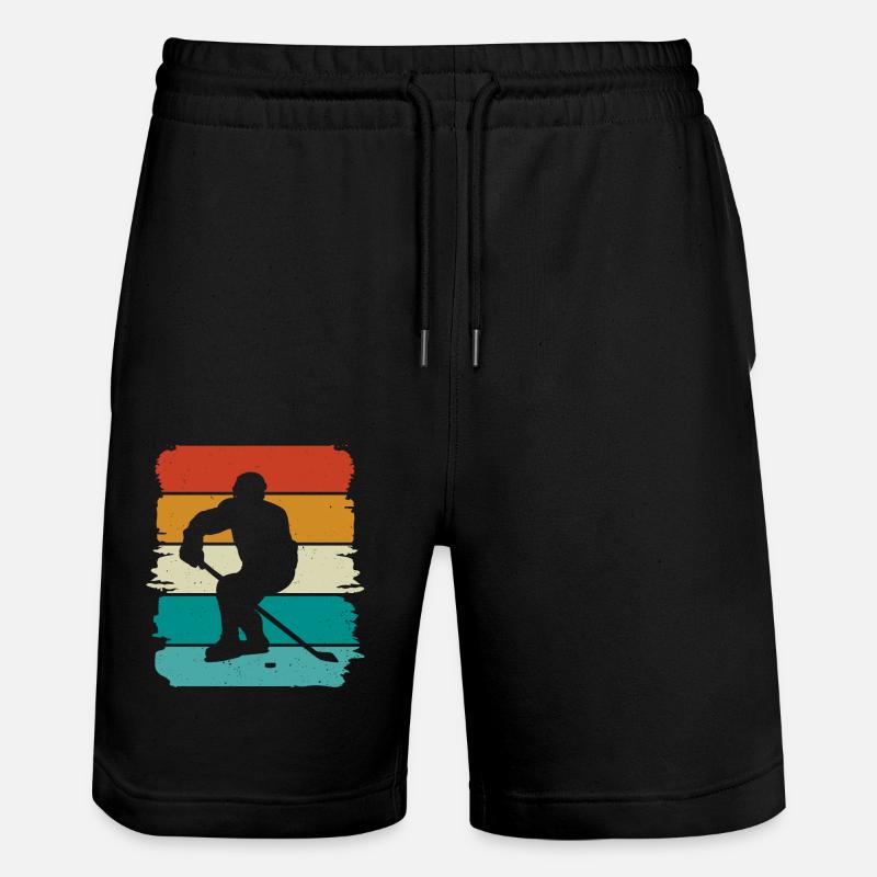 Eishockey Hockey sur glace - Short de jogging bio TRAINER Stanley/Stella unisexe - noir
