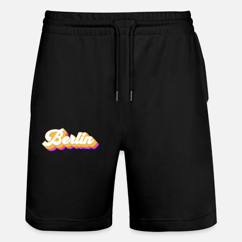 Berlin Berlinerin Berlin Ville Berlin - Short de jogging bio TRAINER Stanley/Stella unisexe - noir