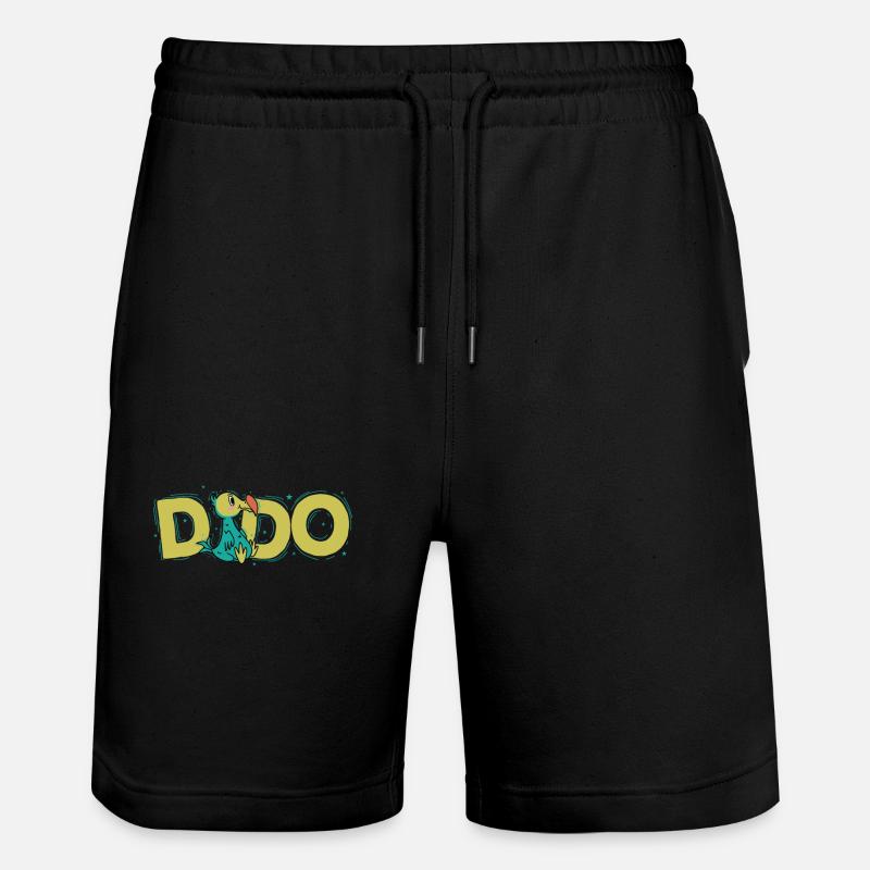 Oiseau dodo de l’île Maurice - Short de jogging bio TRAINER Stanley/Stella unisexe - noir