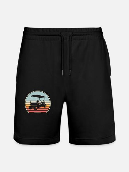 Golf Golfer - Stanley/Stella Unisex Bio Joggingshorts Trainer  - Schwarz