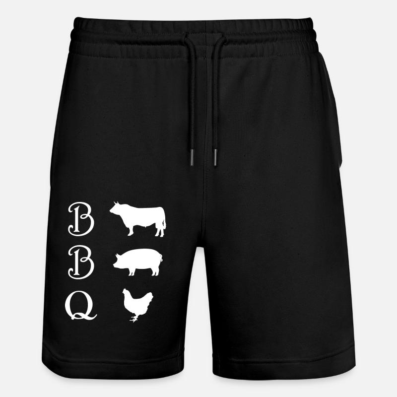 BBQ - Stanley/Stella Unisex Bio Joggingshorts Trainer  - Schwarz