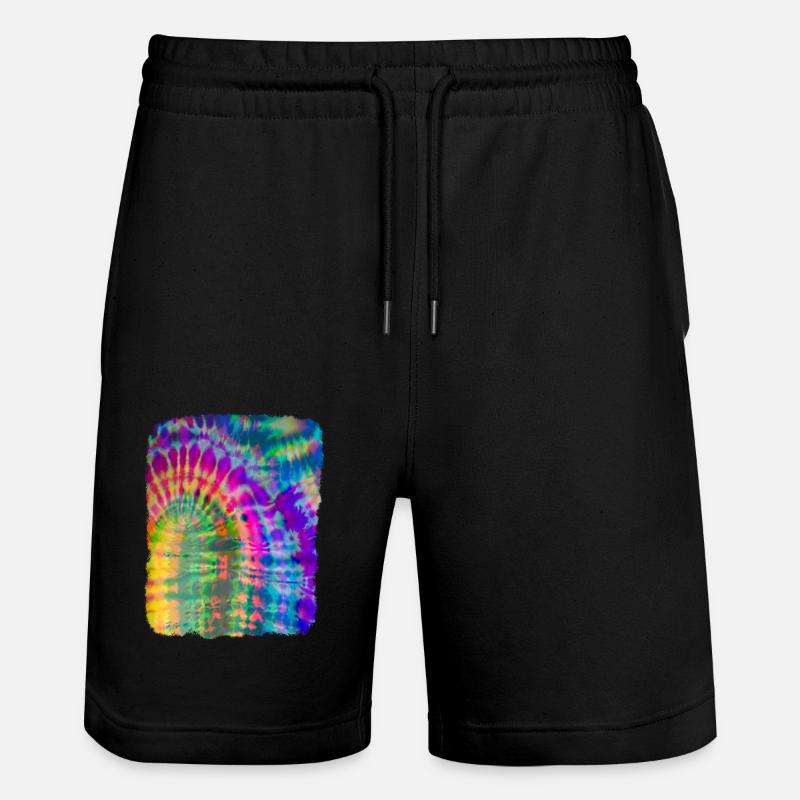 Tie Dye Batik - Short de jogging bio TRAINER Stanley/Stella unisexe - noir