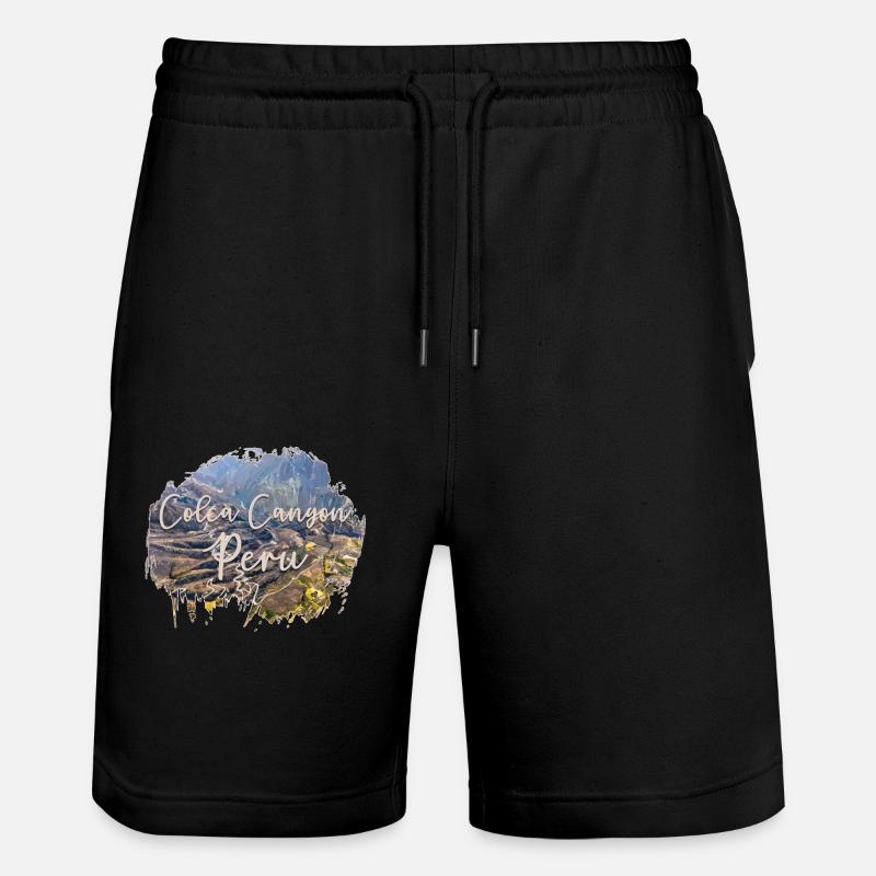 Colca Canyon Pérou Souvenir - Short de jogging bio TRAINER Stanley/Stella unisexe - noir