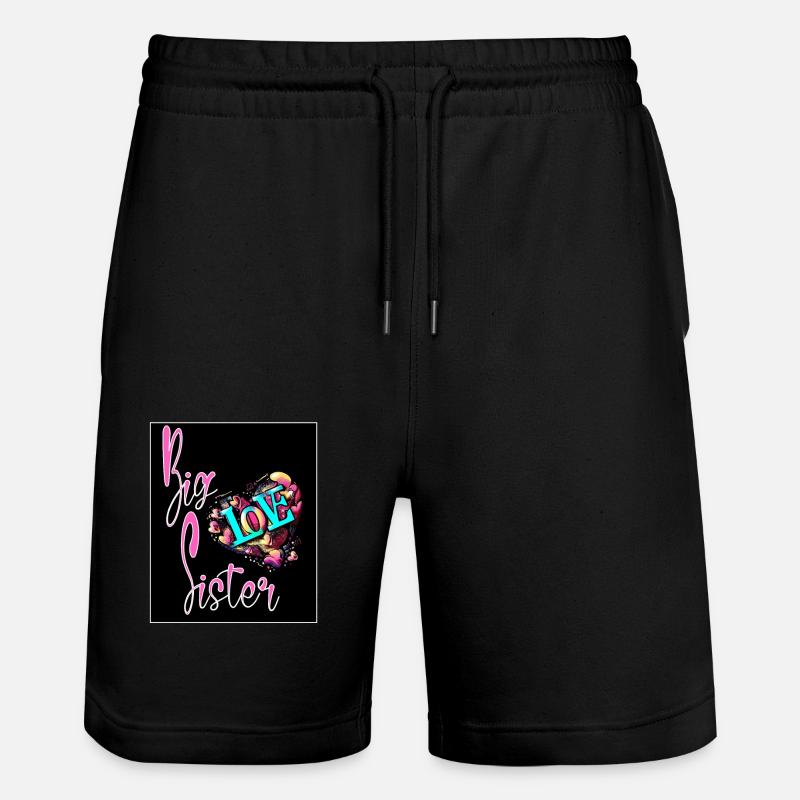 BIG SISTER,TSHIRT - Stanley/Stella Trainer Unisex Organic Jogging Shorts - black