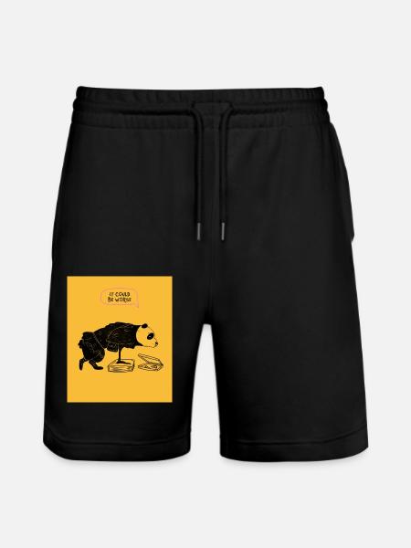 IT COULD BE WORSE - Stanley/Stella Trainer Unisex Organic Jogging Shorts - black