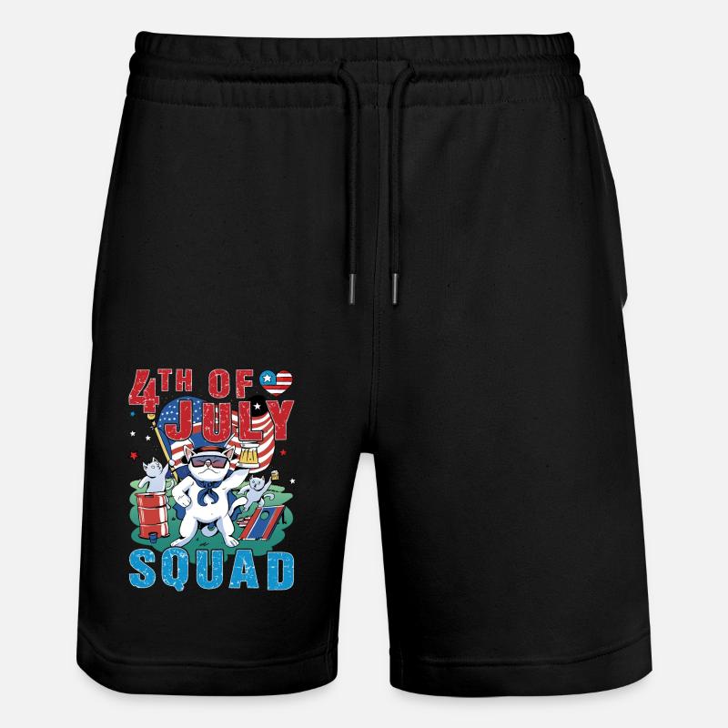 Effectif du 4 juillet - Short de jogging bio TRAINER Stanley/Stella unisexe - noir