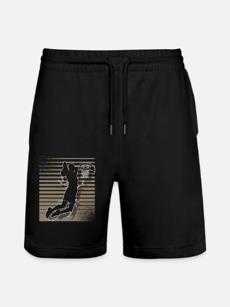 Basketball Basketballer - Stanley/Stella Unisex Bio Joggingshorts Trainer  - Schwarz