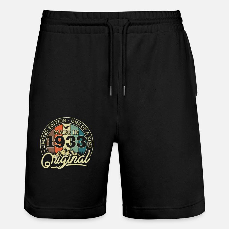 Original de 1933 - Short de jogging bio TRAINER Stanley/Stella unisexe - noir