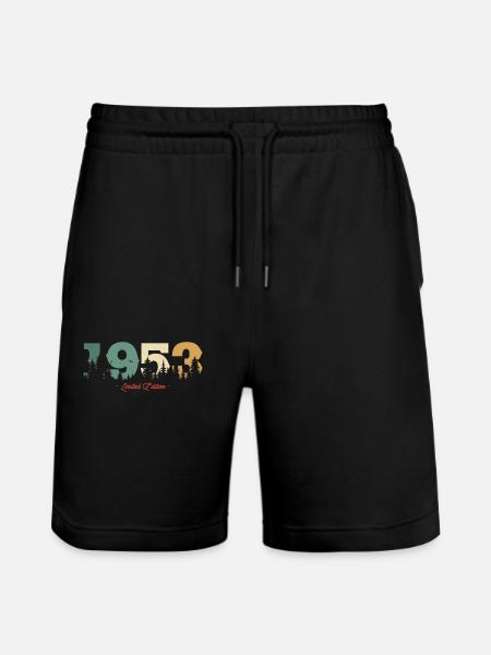 1953 limitierte Auflage - Stanley/Stella Unisex Bio Joggingshorts Trainer  - Schwarz