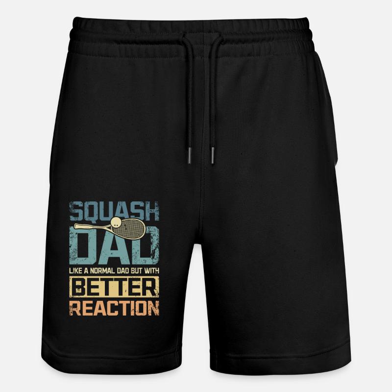 Cool squash papa meilleure réaction - Short de jogging bio TRAINER Stanley/Stella unisexe - noir