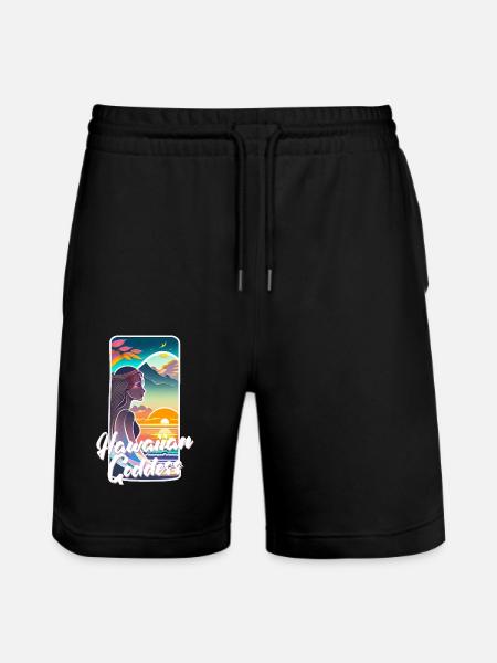surf - deesse hawaiienne - Short de jogging bio TRAINER Stanley/Stella unisexe - noir