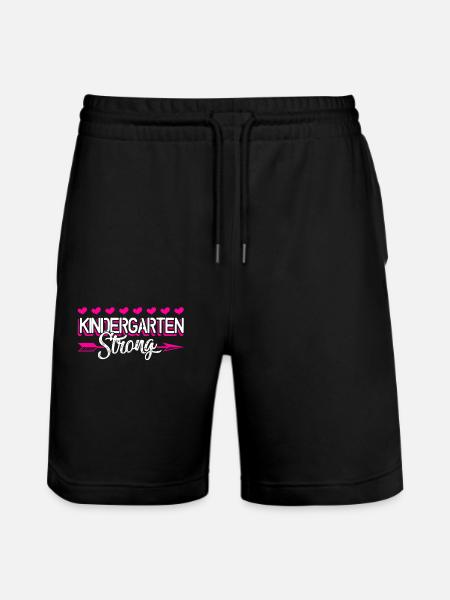 Kindergarten Teacher Kindergarten Strong - Stanley/Stella Trainer Unisex Organic Jogging Shorts - black