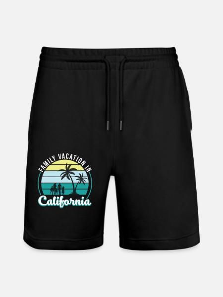 Family Vacation - Stanley/Stella Trainer Unisex Organic Jogging Shorts - black