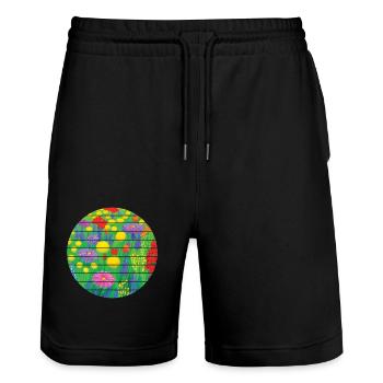 Gardener Garden Gardening Hobby Gardener Gardener - Stanley/Stella Trainer Unisex Organic Jogging Shorts - black - Front - Nik (191cm) & Marisol (170cm)