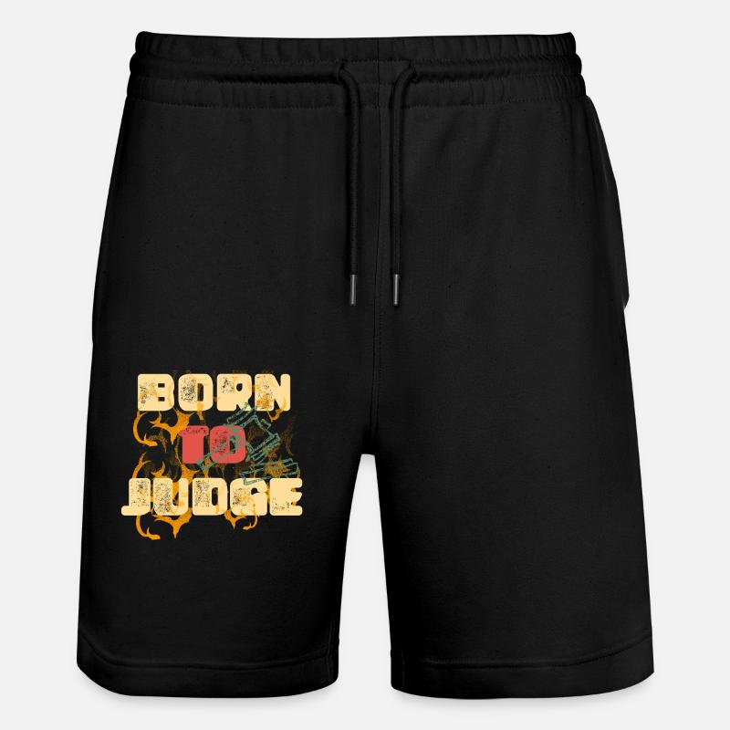 Né pour juger - Short de jogging bio TRAINER Stanley/Stella unisexe - noir