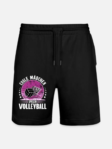 Volleyball - Stanley/Stella Unisex Bio Joggingshorts Trainer  - Schwarz