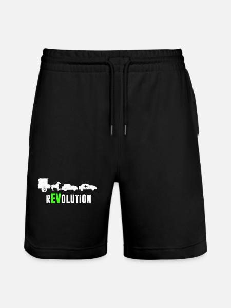 Electric Vehicle rEVolution EV Driver - Stanley/Stella Trainer Unisex Organic Jogging Shorts - black
