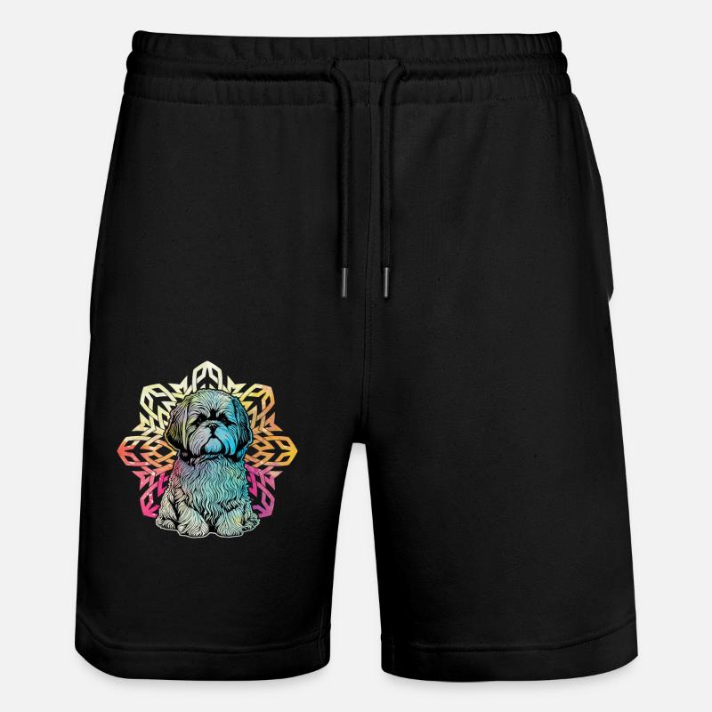 Shih Tzu - Short de jogging bio TRAINER Stanley/Stella unisexe - noir