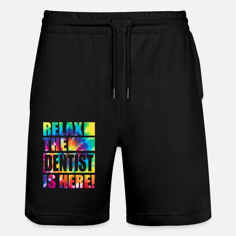 Drôle de dicton de dentiste - Short de jogging bio TRAINER Stanley/Stella unisexe - noir