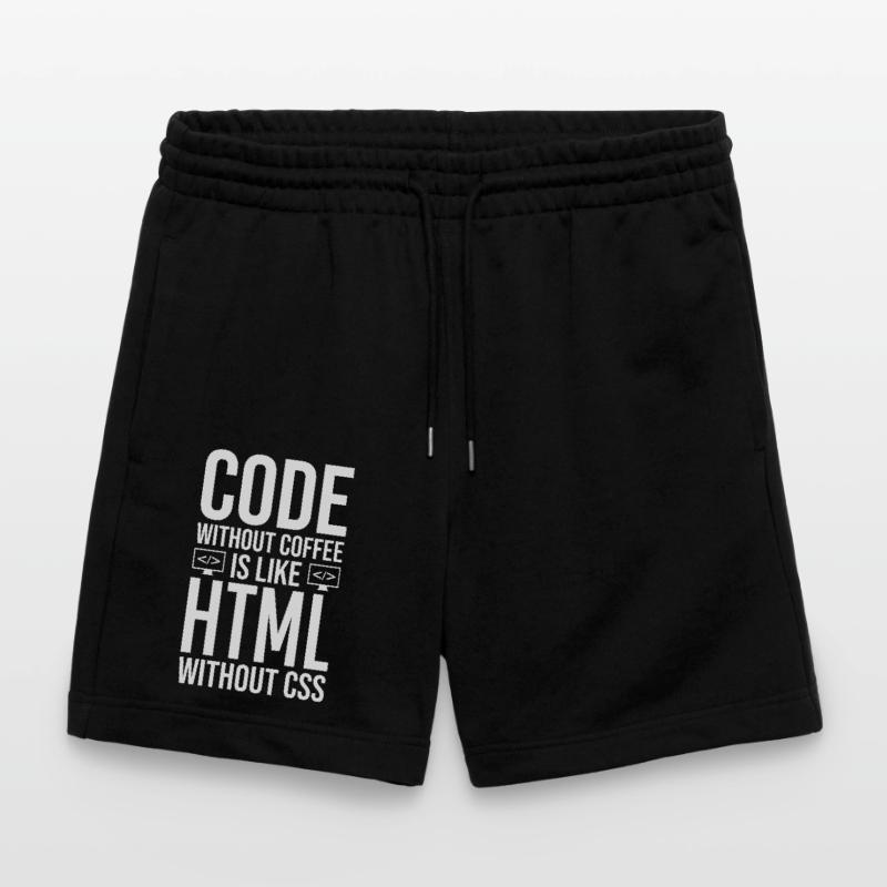 Coder Kaffee Geschenk Stanley/Stella Unisex Bio Joggingshorts Trainer 
