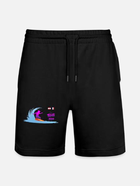 2024 Surf Tahiti women - Stanley/Stella Trainer Unisex Organic Jogging Shorts - black