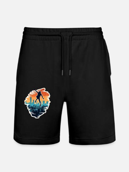 Course libre de parkour - Short de jogging bio TRAINER Stanley/Stella unisexe - noir