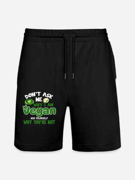 Vegan Veganism - Stanley/Stella Trainer Unisex Organic Jogging Shorts - black