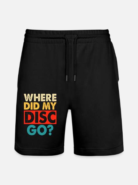 Discgolf Disc Golf - Stanley/Stella Trainer Unisex Organic Jogging Shorts - black