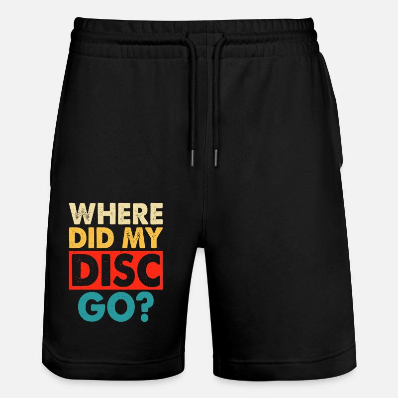 Discgolf Disc Golf - Stanley/Stella Trainer Unisex Organic Jogging Shorts - black