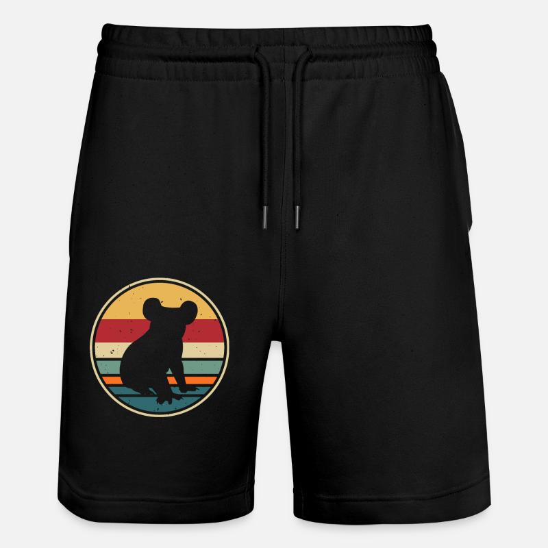 Koala - Stanley/Stella Unisex Bio Joggingshorts Trainer  - Schwarz