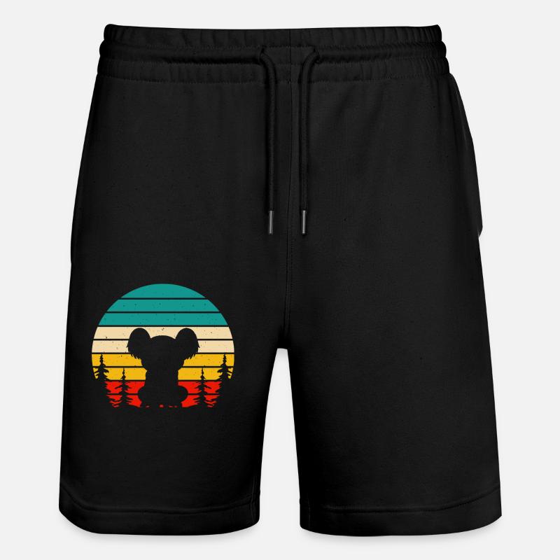 Koala - Stanley/Stella Unisex Bio Joggingshorts Trainer  - Schwarz