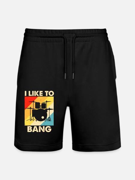Drums Drummer Drummer - Stanley/Stella Trainer Unisex Organic Jogging Shorts - black