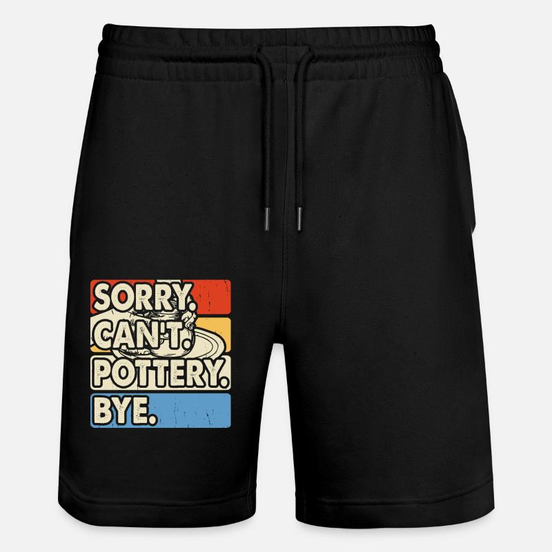 Pottery Pottery Pottery - Stanley/Stella Trainer Unisex Organic Jogging Shorts - black