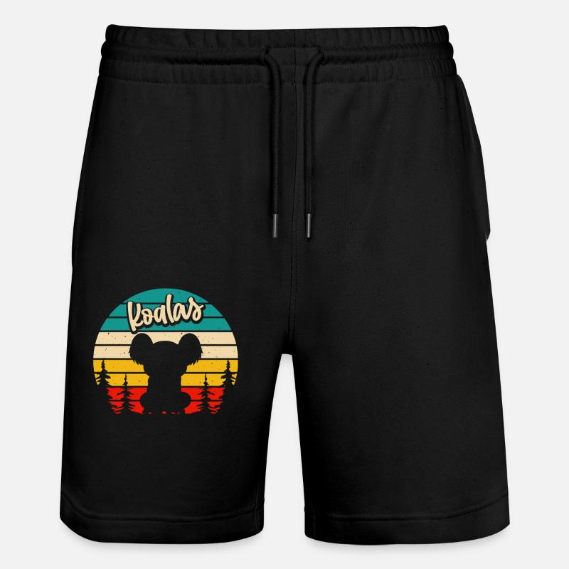 Koala - Short de jogging bio TRAINER Stanley/Stella unisexe - noir