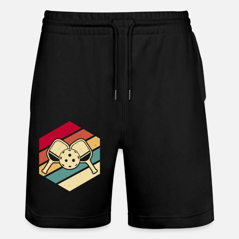 Pickleball - Stanley/Stella Unisex Bio Joggingshorts Trainer  - Schwarz