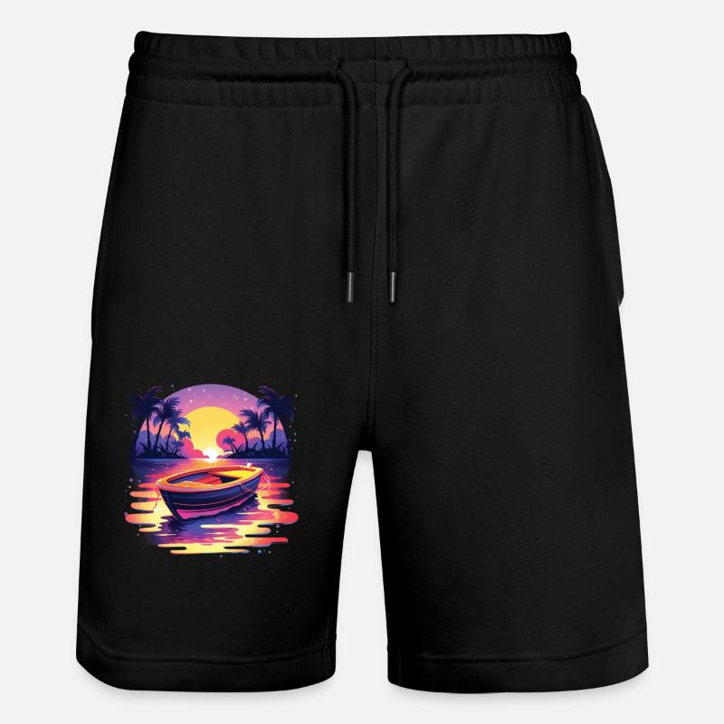 Boot - Stanley/Stella Unisex Bio Joggingshorts Trainer  - Schwarz