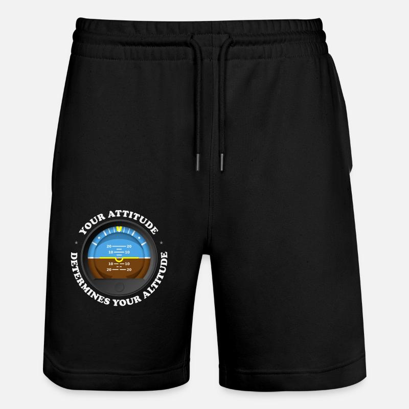 Votre attitude détermine votre altitude - - Short de jogging bio TRAINER Stanley/Stella unisexe - noir
