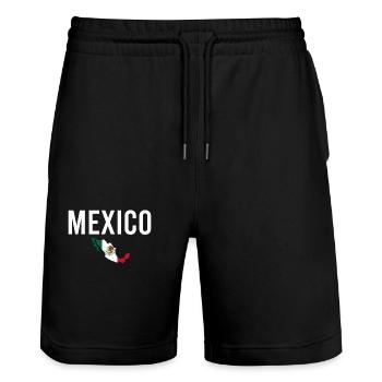 Mexique Carte Drapeau mexicain Mexicains - Short de jogging bio TRAINER Stanley/Stella unisexe - noir - Devant - Nik (191cm) & Marisol (170cm)